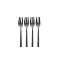 Black 14.4cm Cake Cutlery Fork 4 Pcs E1083