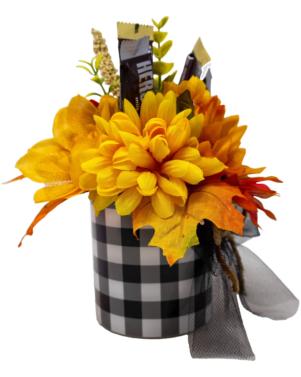 Miniature Fall Floral Candy Bouquet V3730