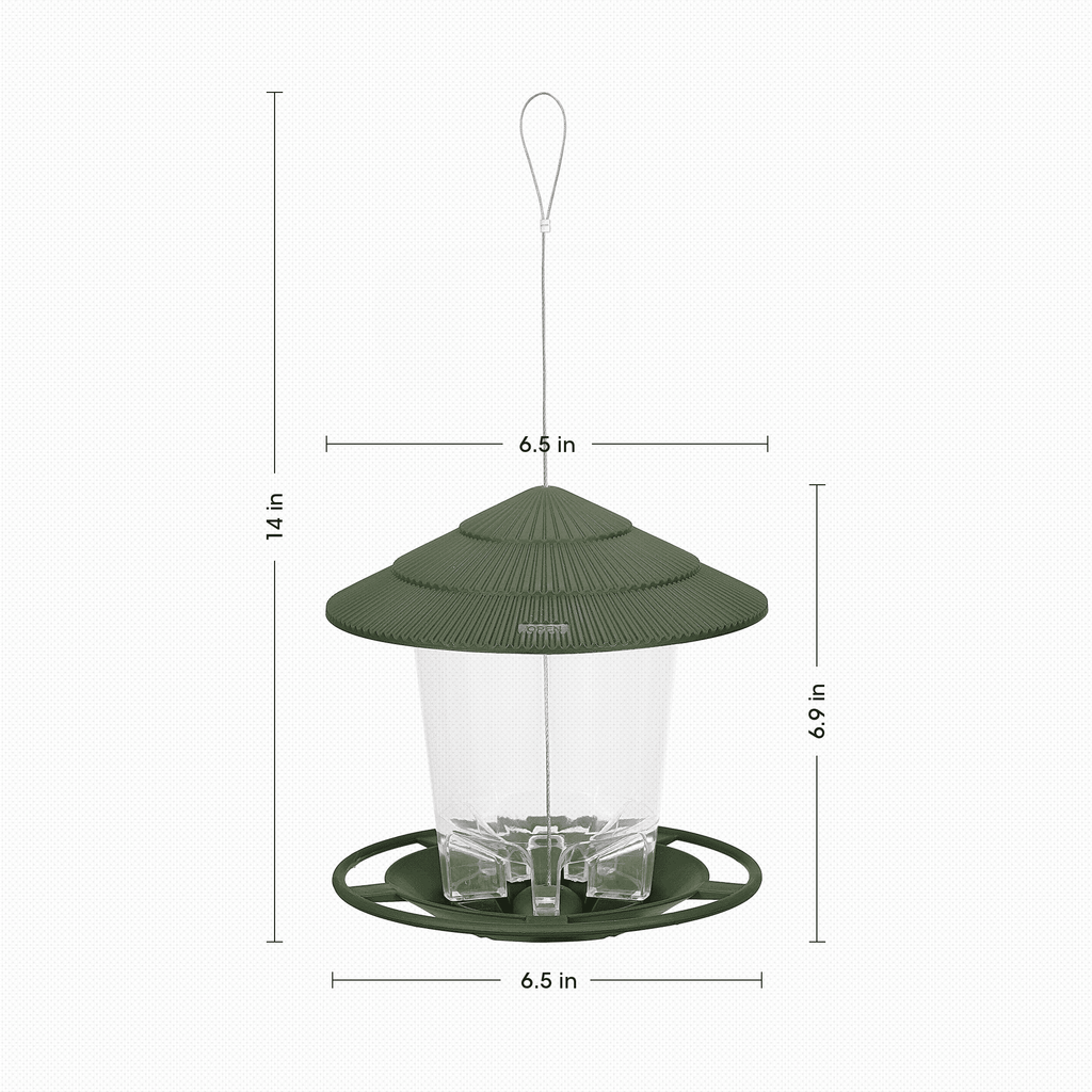 Squirrel Proof Blue Plastic Bird Feeders G348977