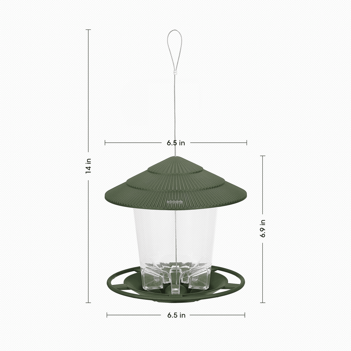 Squirrel Proof Blue Plastic Bird Feeders G348977