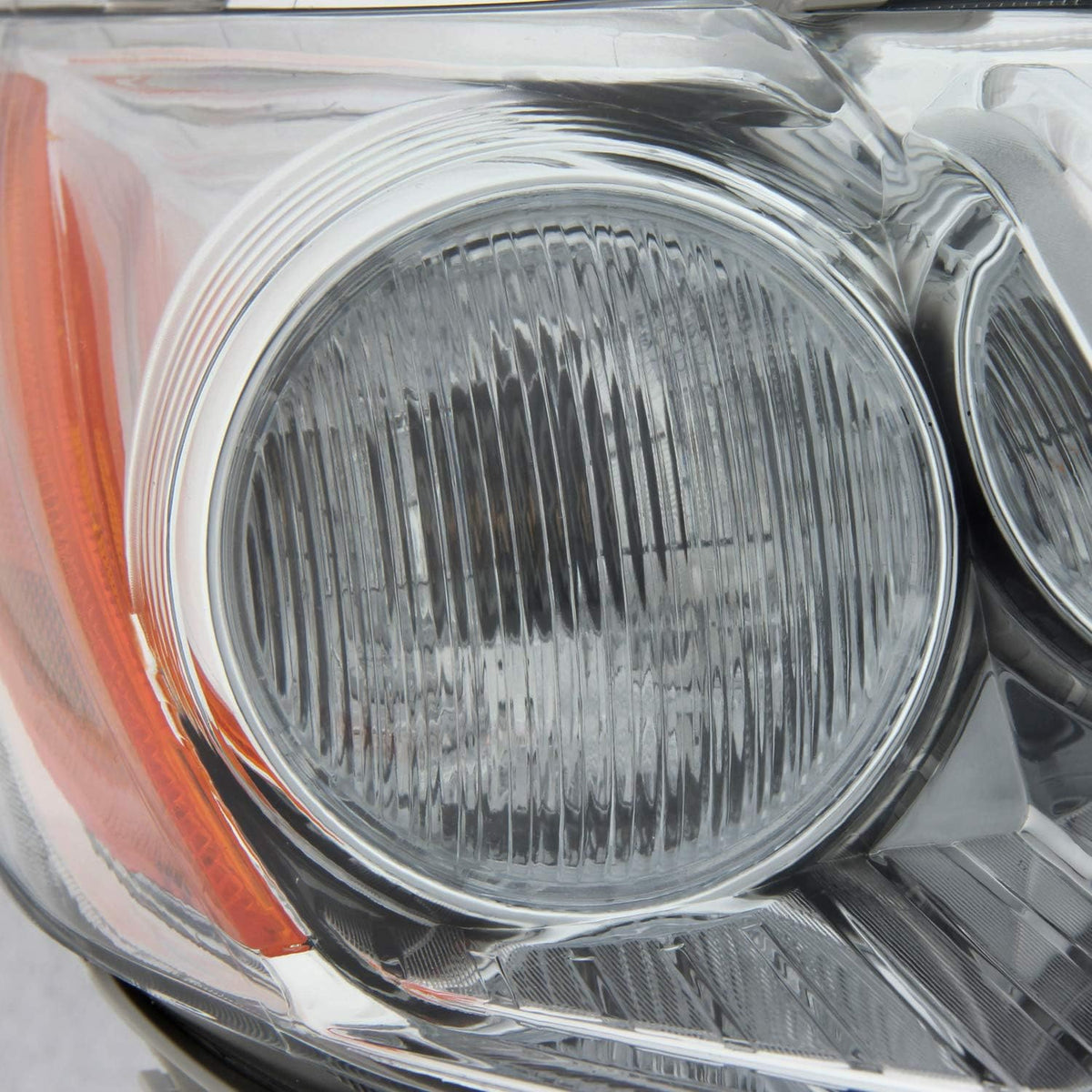Projector Chrome Headlight Passenger Right Pack of 2 Q65197