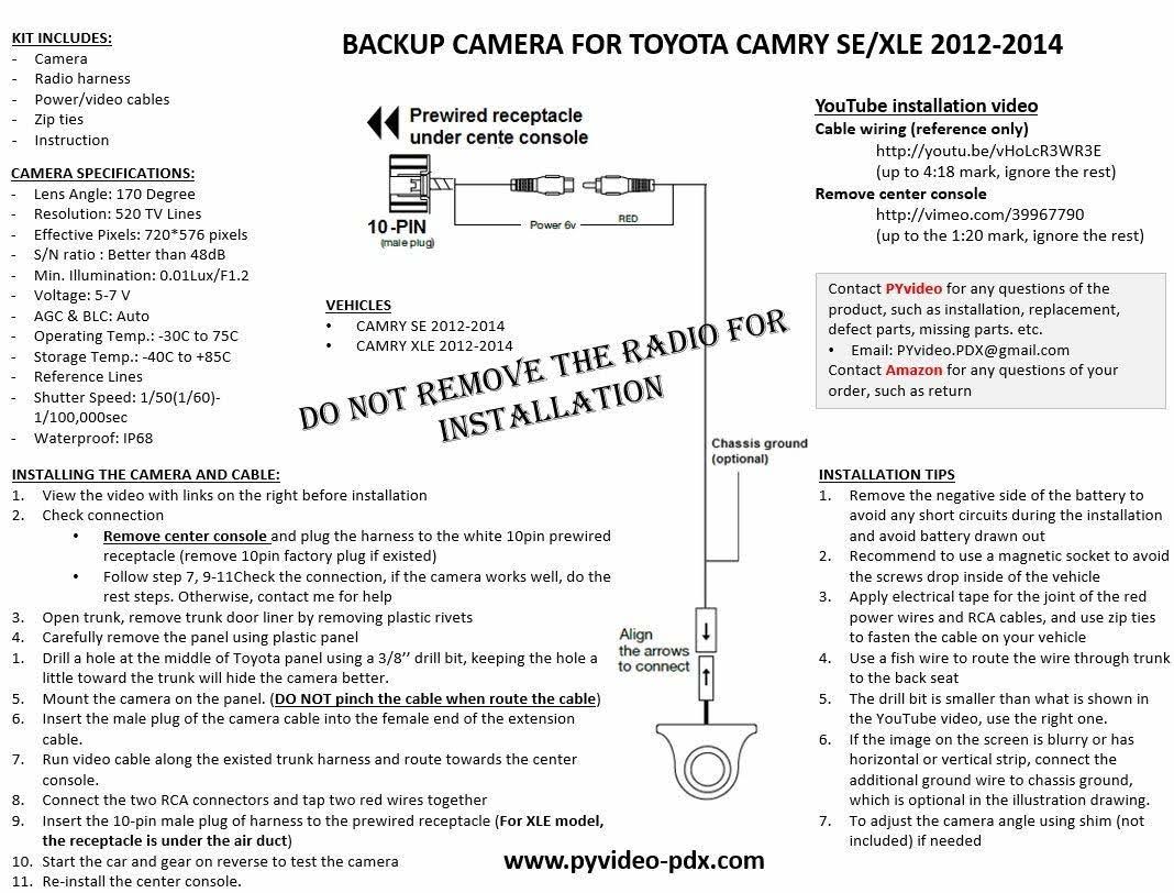 Integrated Backup Camera Kit for Factory Radio M585