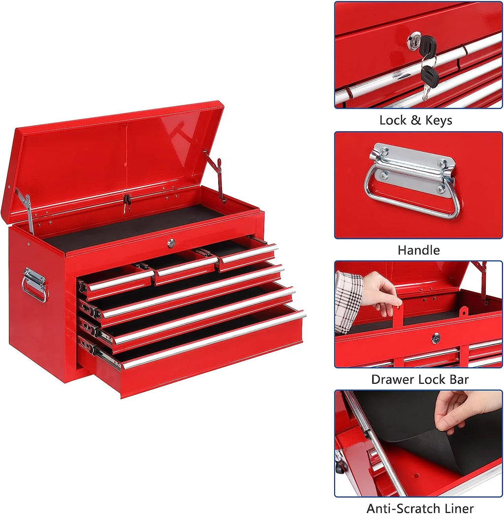 8 Drawer Rolling Tool Chest with Lock I667