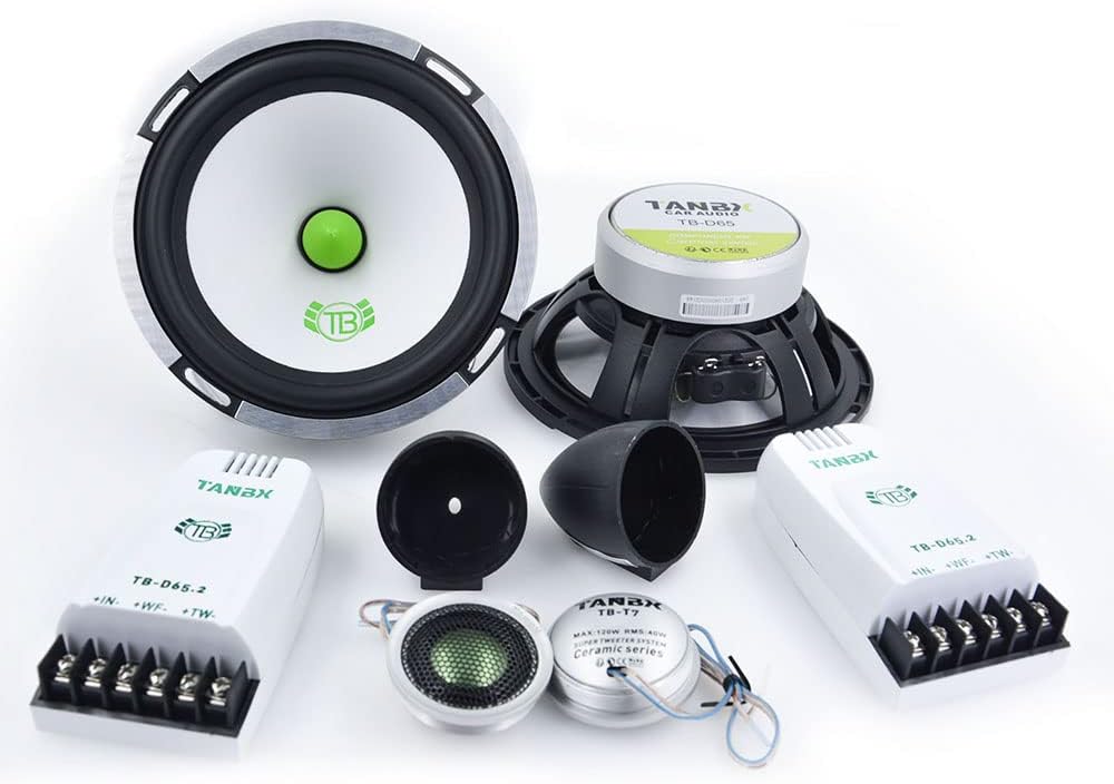 6.5 Car Component Speakers 2-Way 320W 4OHMS Aluminum Cone Z825
