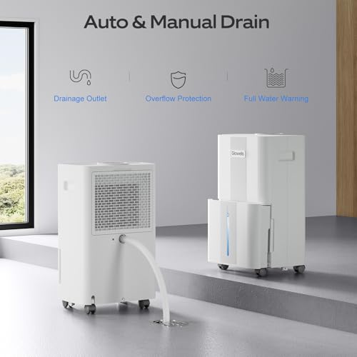 21 Pints Dehumidifier with Drain Hose H19362