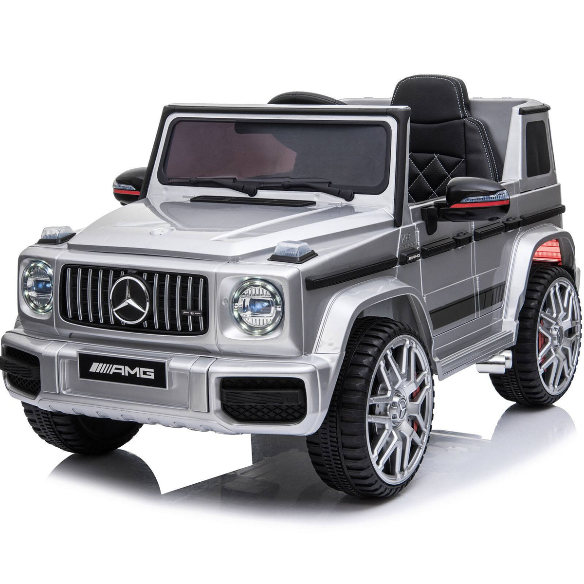 Silver 12V Ride on Car with Remote Control Y514