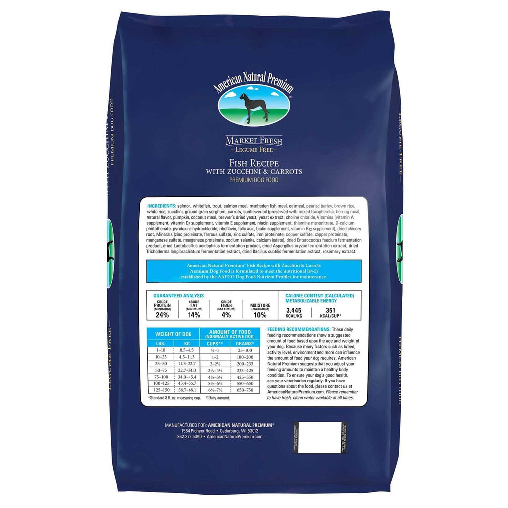 Market Fresh Fish Recipe with Zucchini & Carrots Dry Dog Food T675