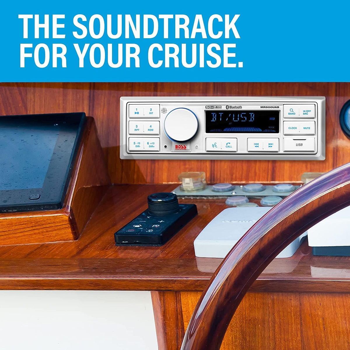 Marine Stereo & Portable Weather Alert Radio Bundle with Bluetooth X96654