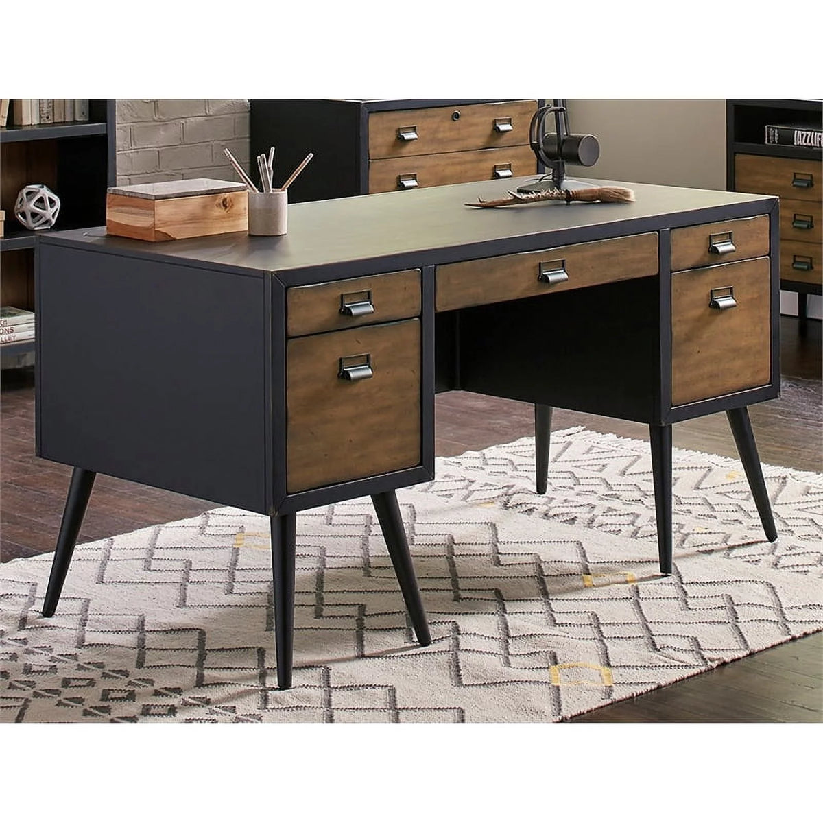 Black Wood Executive Desk B155684