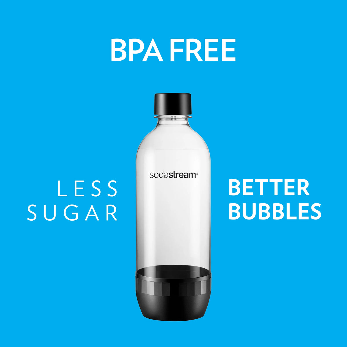 1 Liter Black Carbonating Bottles, 2 Count I447791