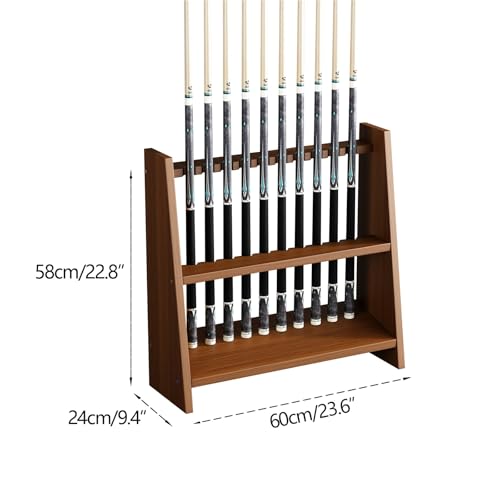 White Portable Pool Cue Rack Stand L72856