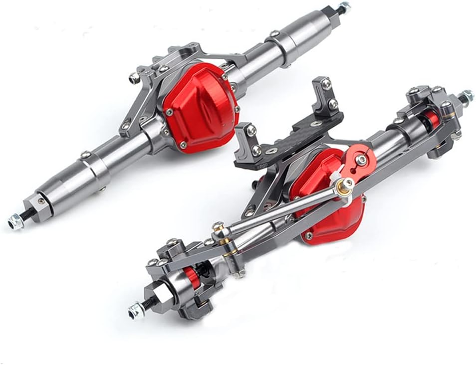 Rock Crawler Axle Front and Rear Portal Axles Complete Metal Alloy Pack of 2 L901