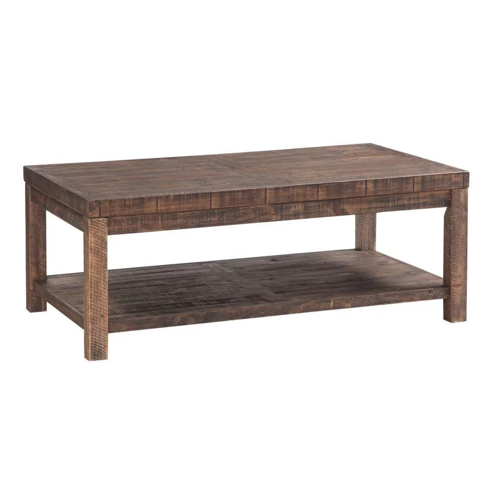 Rustic Brown Reclaimed Wood Coffee Table F5016
