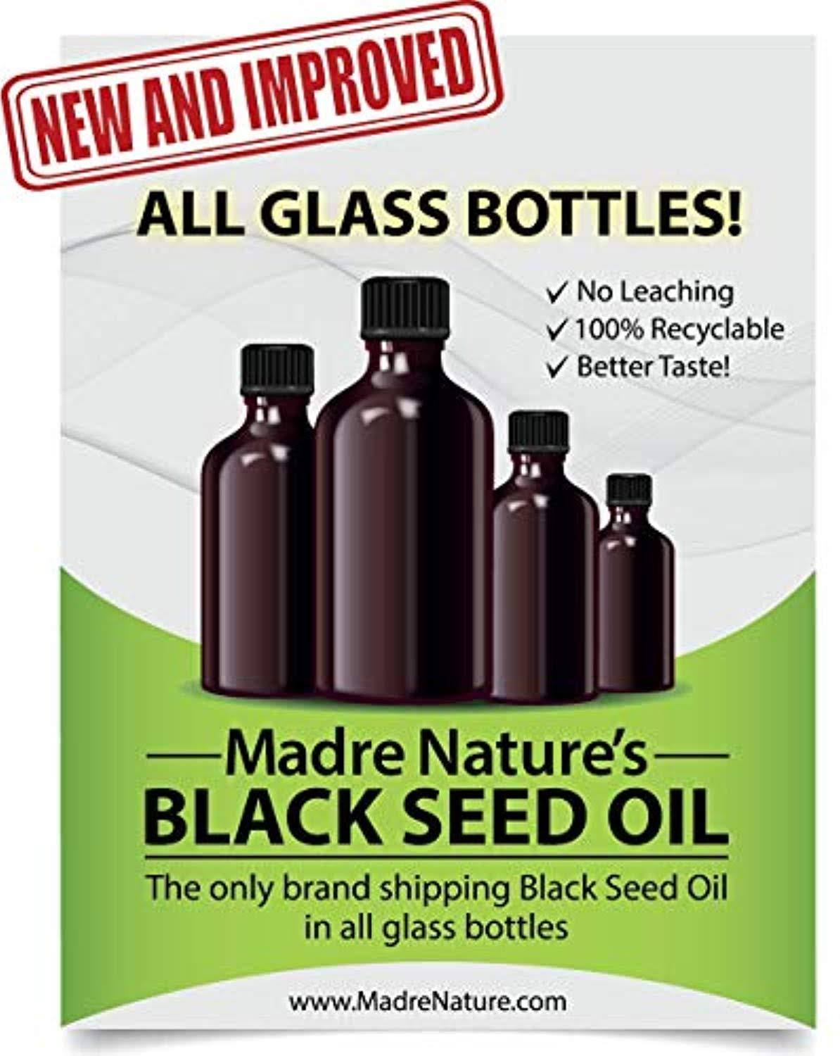 USDA Organic Black Seed Oil Glass Bottle 16 O C801073
