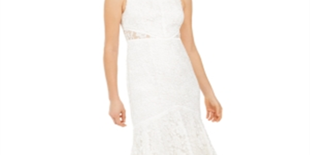 Lace Bridal Gown White Size 6 R969