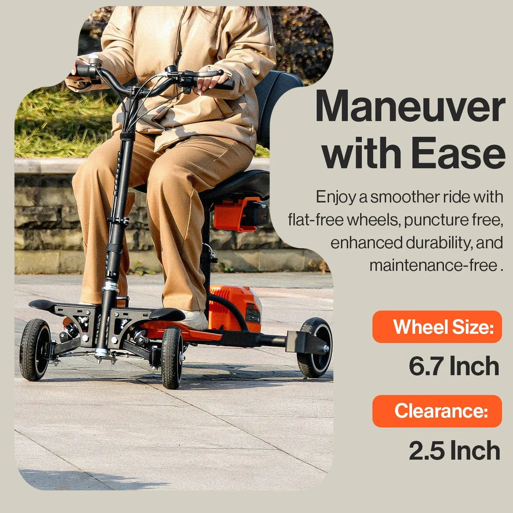 4-Wheel Lightweight Foldable Mobility Scooter W90815