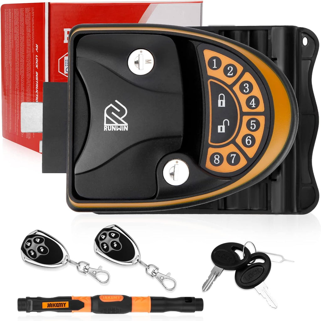 RV Keyless Entry Door Lock with Backlit Keypad and Key Fobs T7875