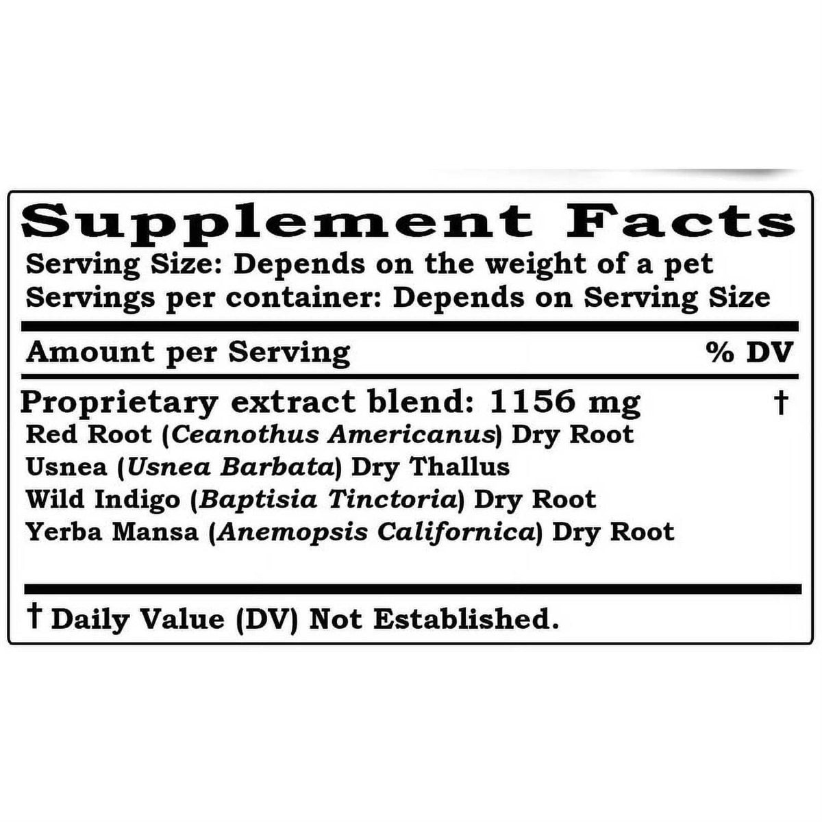 Pet Respiratory Veterinary Natural Alcohol-FREE Liquid Extract Y61981