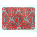 Red Rectangular Casserole Silicone Trivet, Pack of 3 D1290