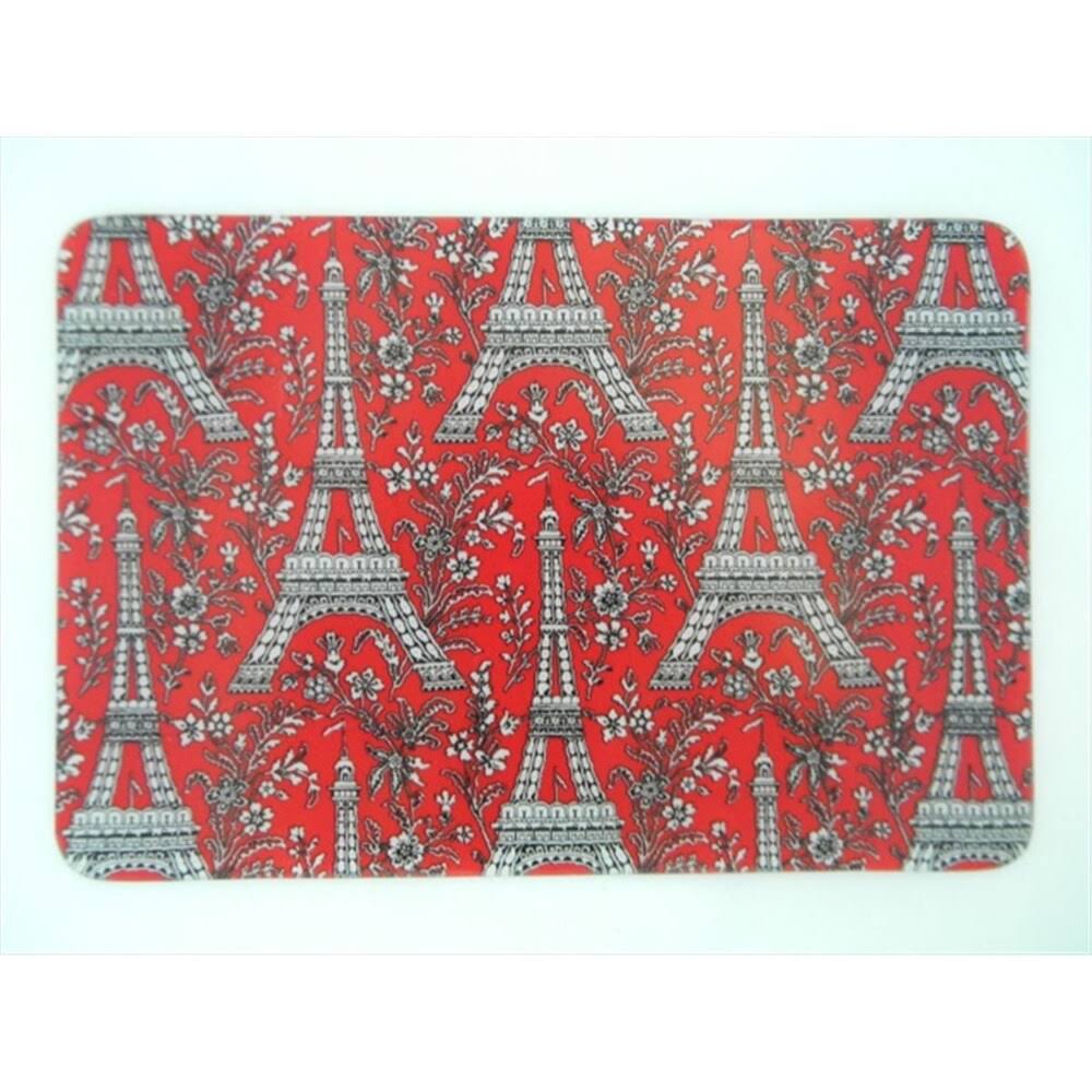 Red Rectangular Casserole Silicone Trivet, Pack of 3 D1290