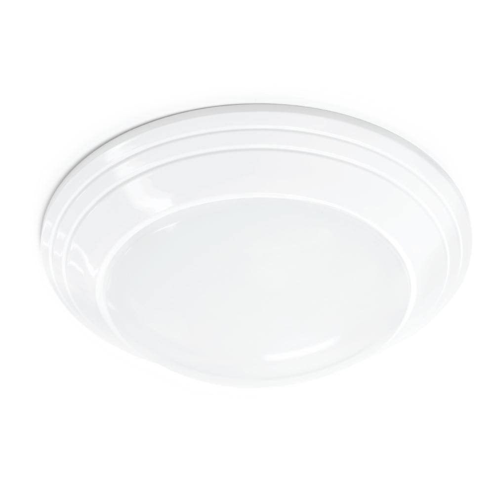 7 in. 12-Watt Dimmable White LED Flush Mount Disk B945