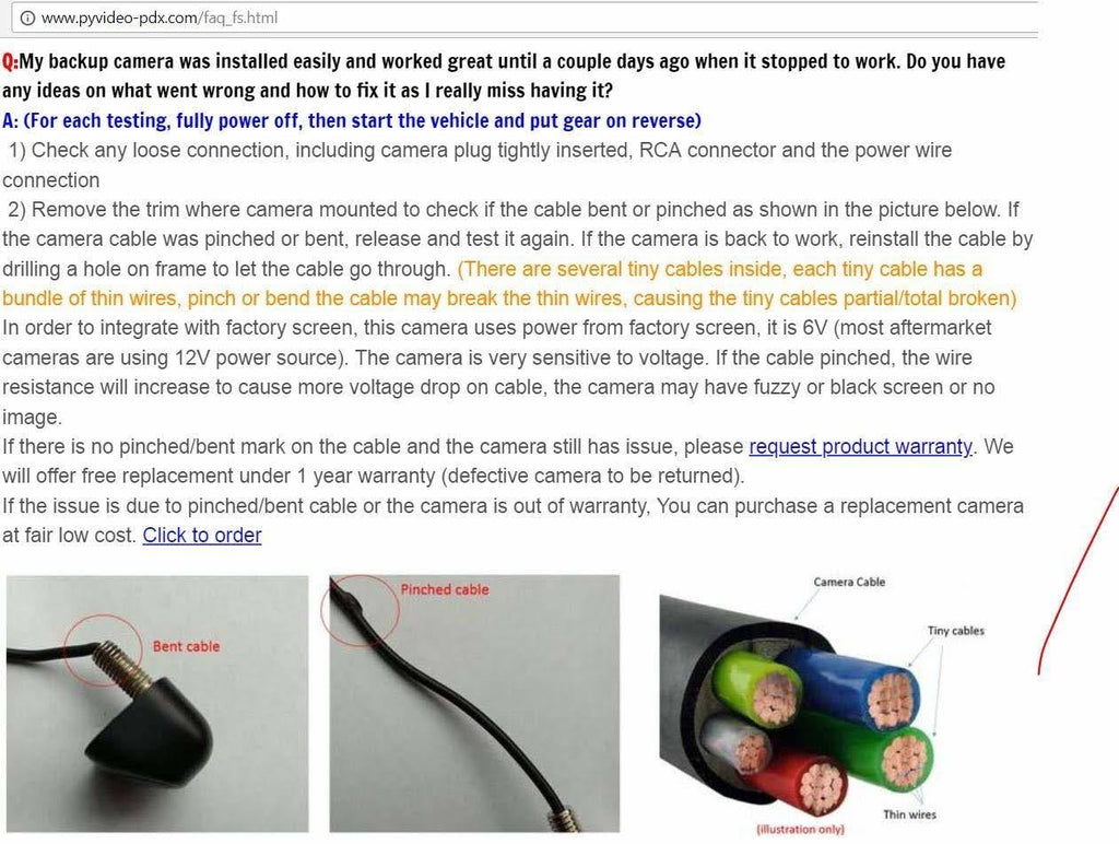 Integrated Backup Camera Kit for Factory Radio M585