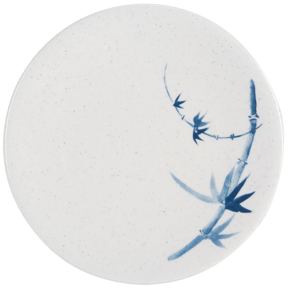 Blue Bamboo Round Melamine Plate 12/Pack W35837