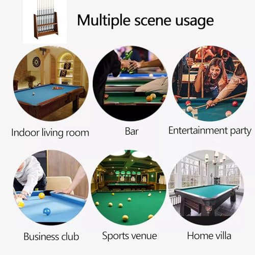 White Portable Pool Cue Rack Stand L72856