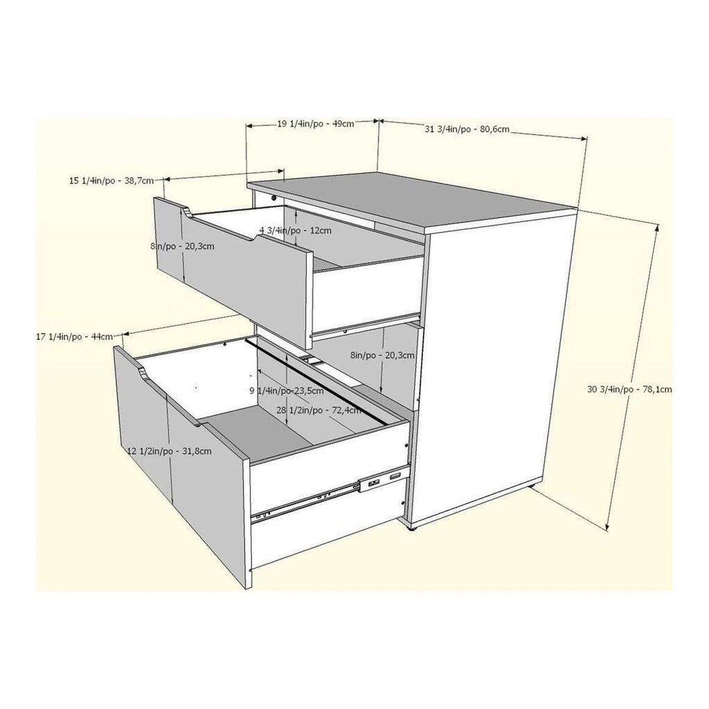 3-Drawer Filing Cabinet I92474