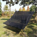 Heavy Duty Black Knitted Mesh Tarp with Grommets 60-70% Shade 6 Ft x 8 Ft. A396879