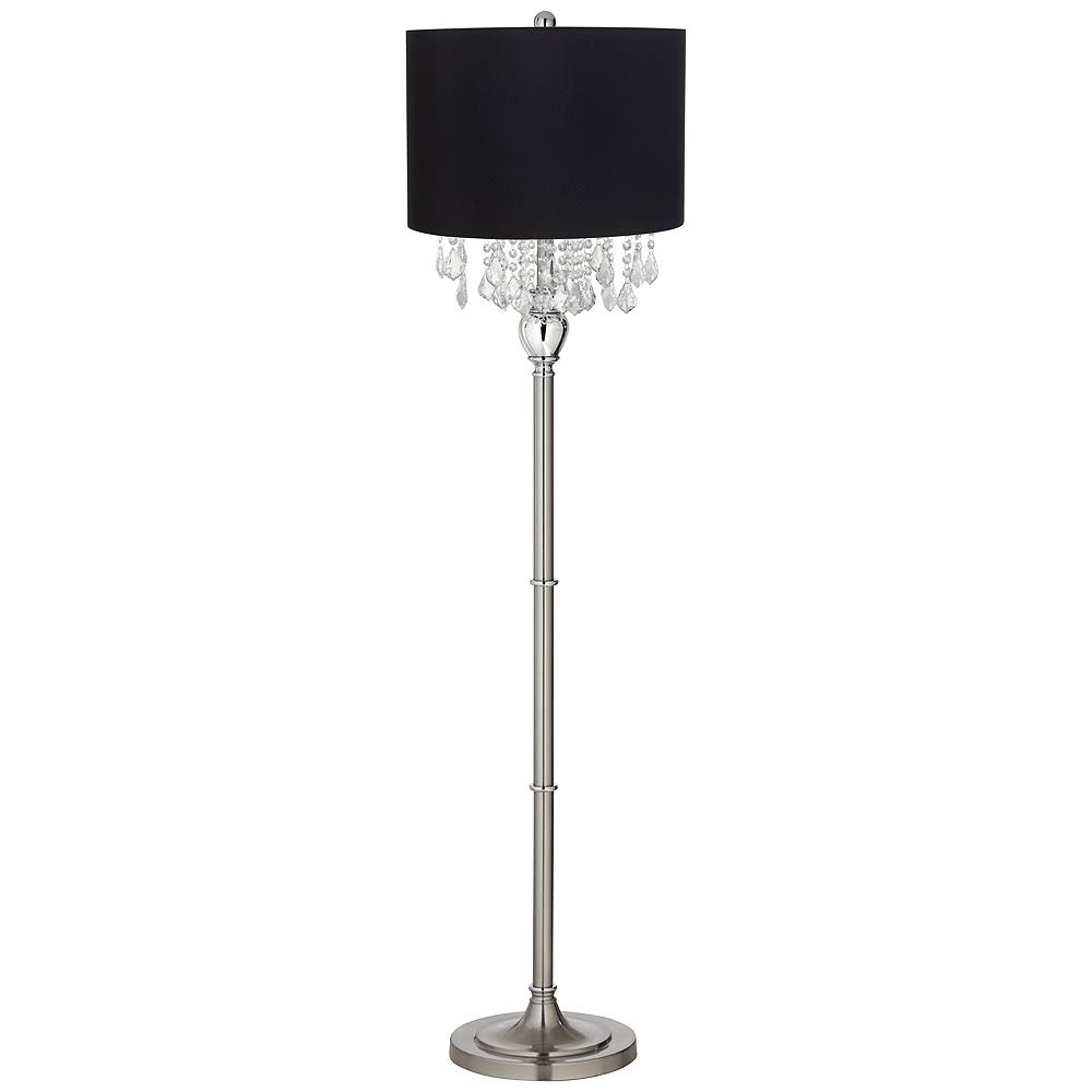 Black Shade Satin Steel Floor Lamp K875790
