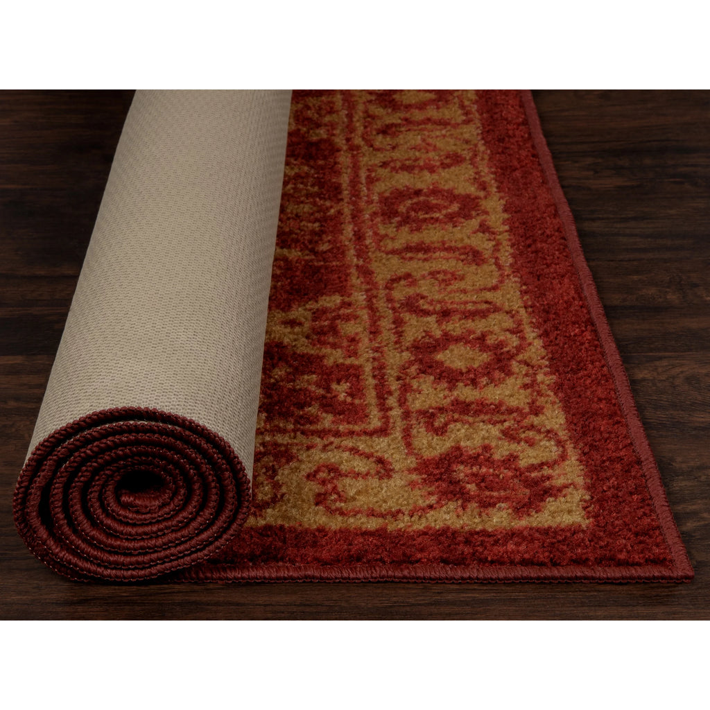 Red Gold 5' x 7' Area Rug Y531199