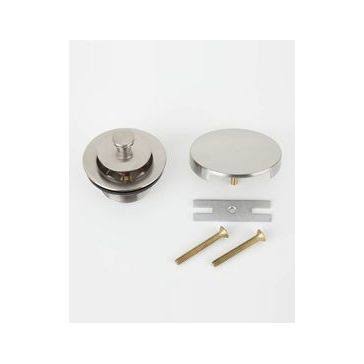 Satin Brass Lift and Turn Drain Strainer with Faceplate W8635