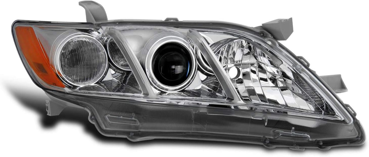 Projector Chrome Headlight Passenger Right Pack of 2 Q65197