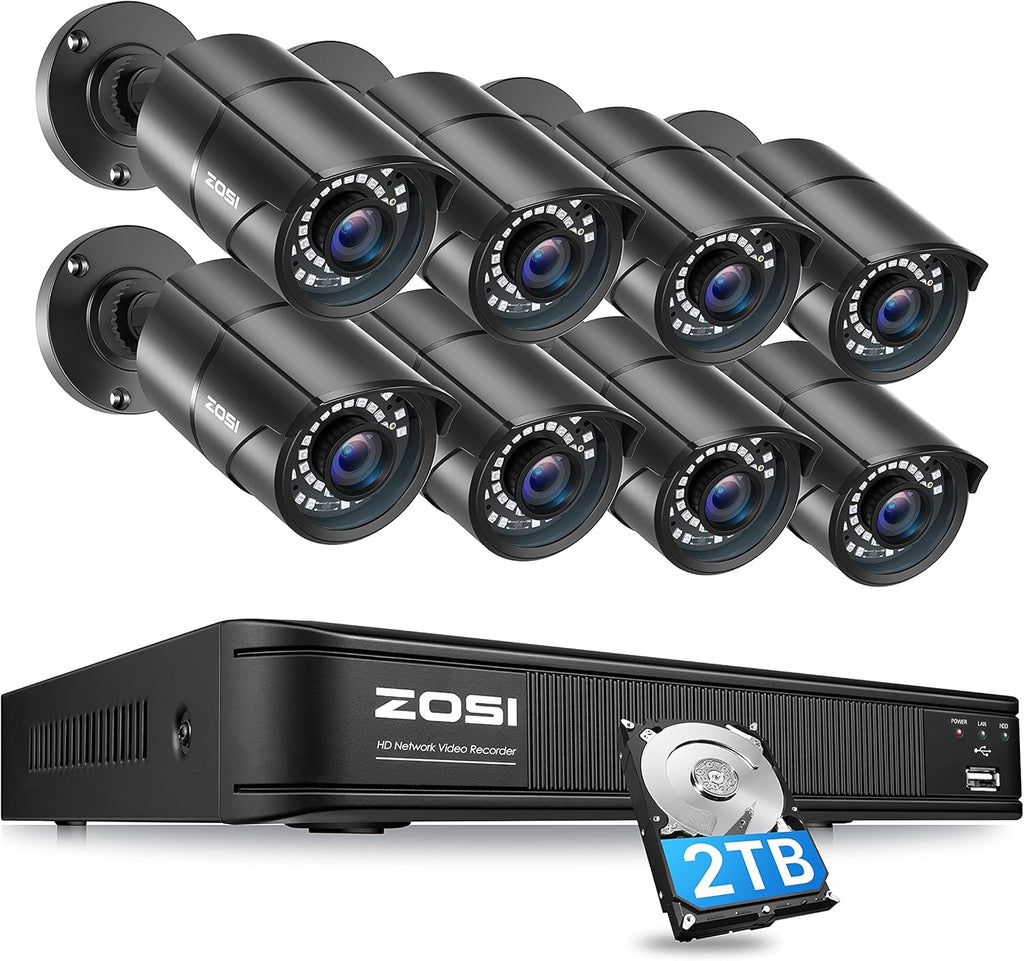 1080P Wire Free Rechargeable Battery Powered Camera with Solar Panel, 2-Way Audio, Pack of 2 B673