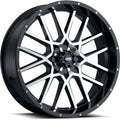 Hurricane Black/Machined 20x6.5 4/137 4 + 2.5 (+10mm) L219222