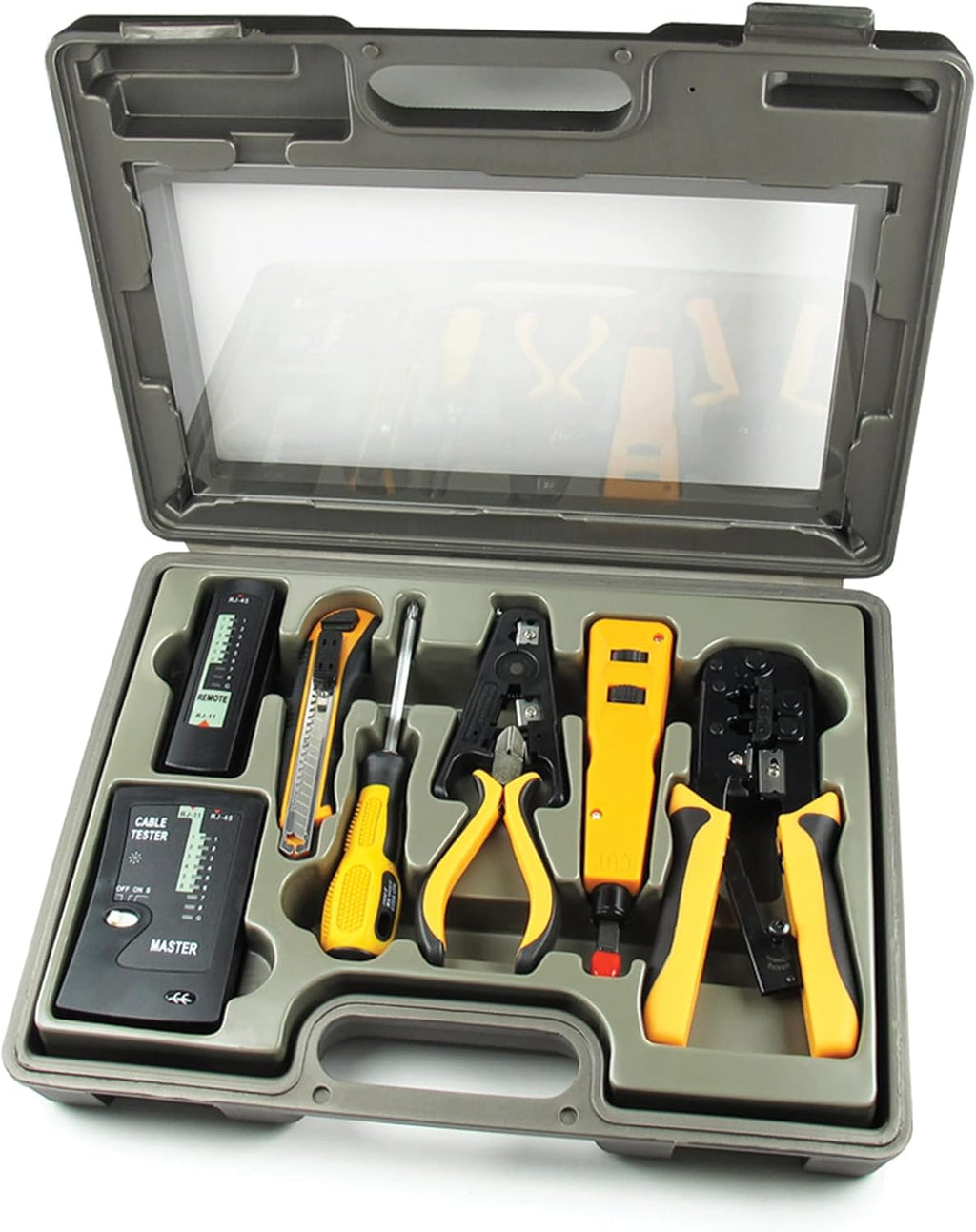 10 in 1 Network Installation Tool Kit with Hard Case I252